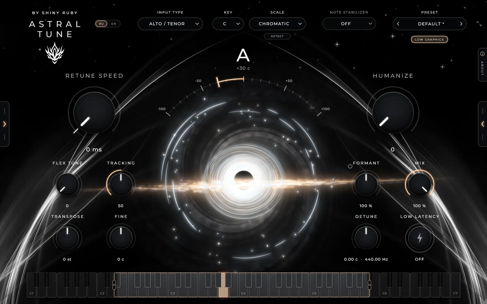 Astral Tune main window